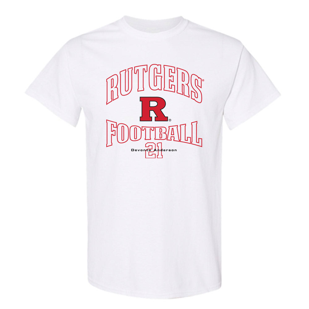 Rutgers - NCAA Football : Devonte Anderson - Classic Fashion Shersey T-Shirt-0