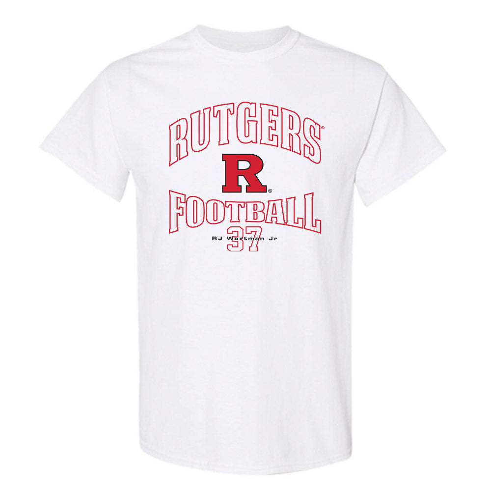 Rutgers - NCAA Football : RJ Wortman Jr - Classic Fashion Shersey T-Shirt-0