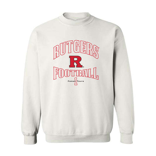 Rutgers - NCAA Football : Famah Toure - Classic Fashion Shersey Crewneck Sweatshirt-0