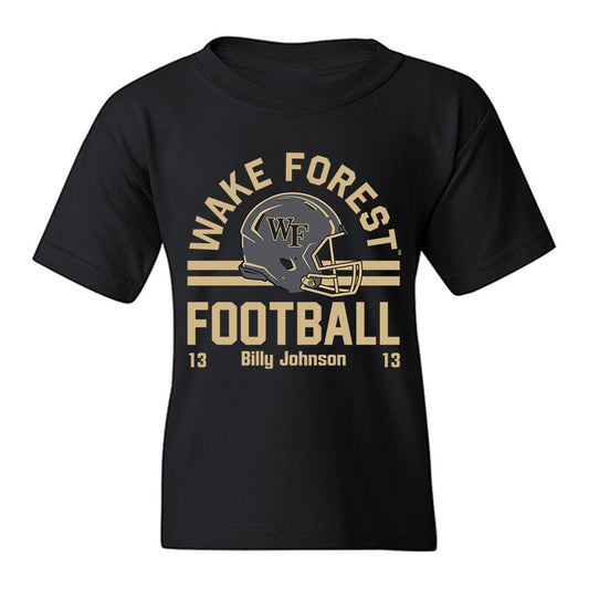 Wake Forest - NCAA Football : Billy Johnson - Classic Fashion Shersey Youth T-Shirt-0
