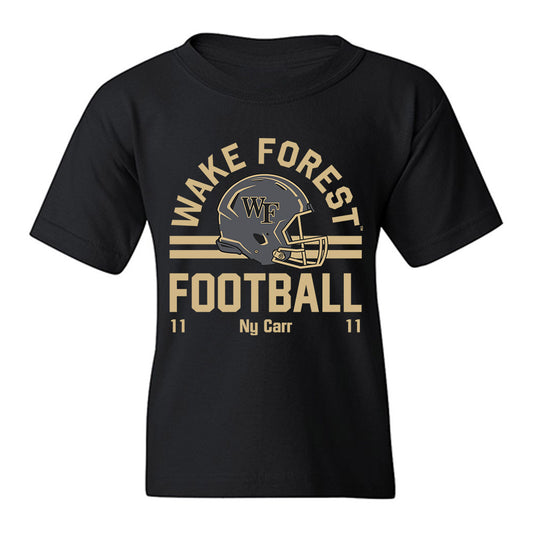 Wake Forest - NCAA Football : Ny Carr - Classic Fashion Shersey Youth T-Shirt-0
