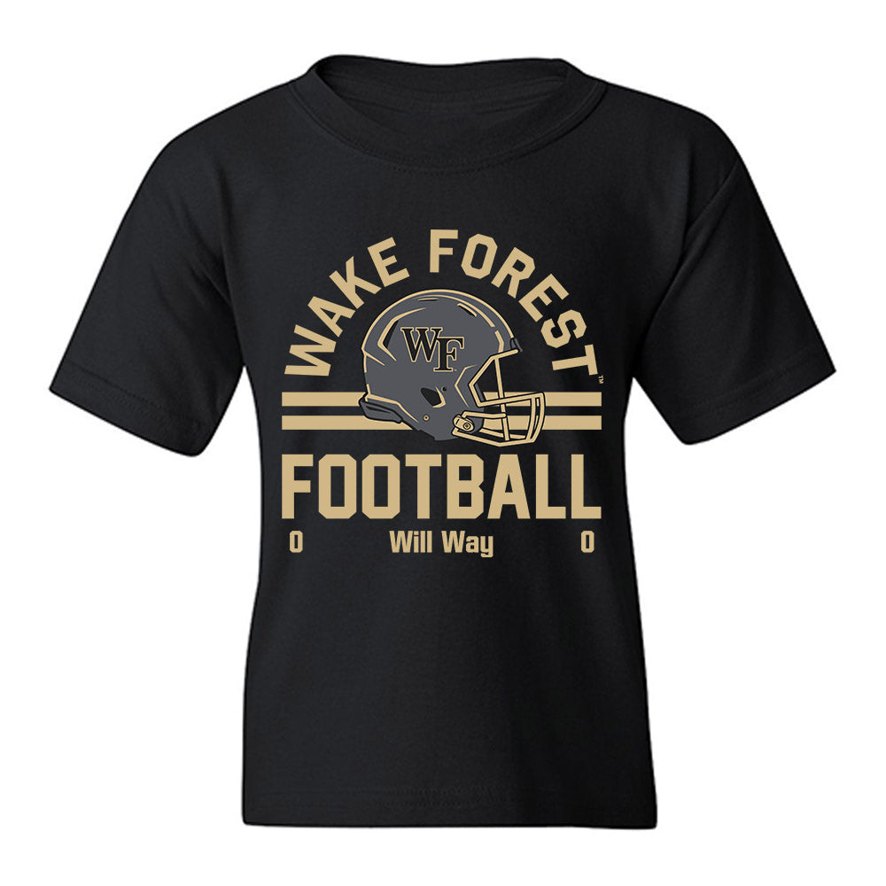 Wake Forest - NCAA Football : Will Way - Classic Fashion Shersey Youth T-Shirt-0