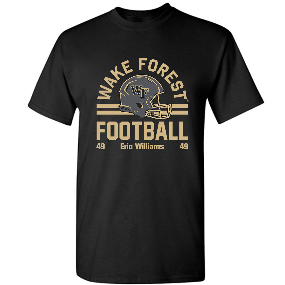 Wake Forest - NCAA Football : Eric Williams - Classic Fashion Shersey T-Shirt-0