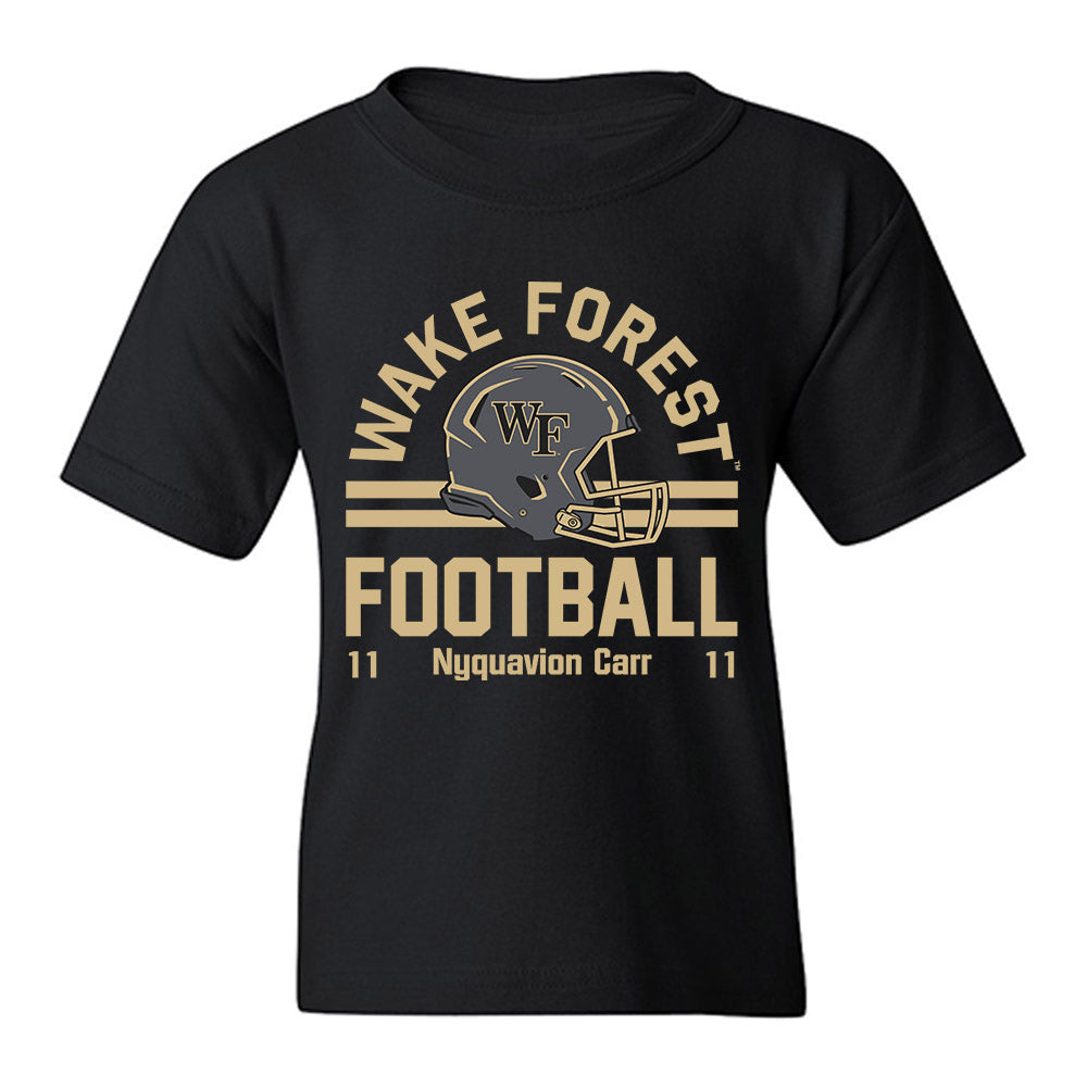 Wake Forest - NCAA Football : Nyquavion Carr - Classic Fashion Shersey Youth T-Shirt-0