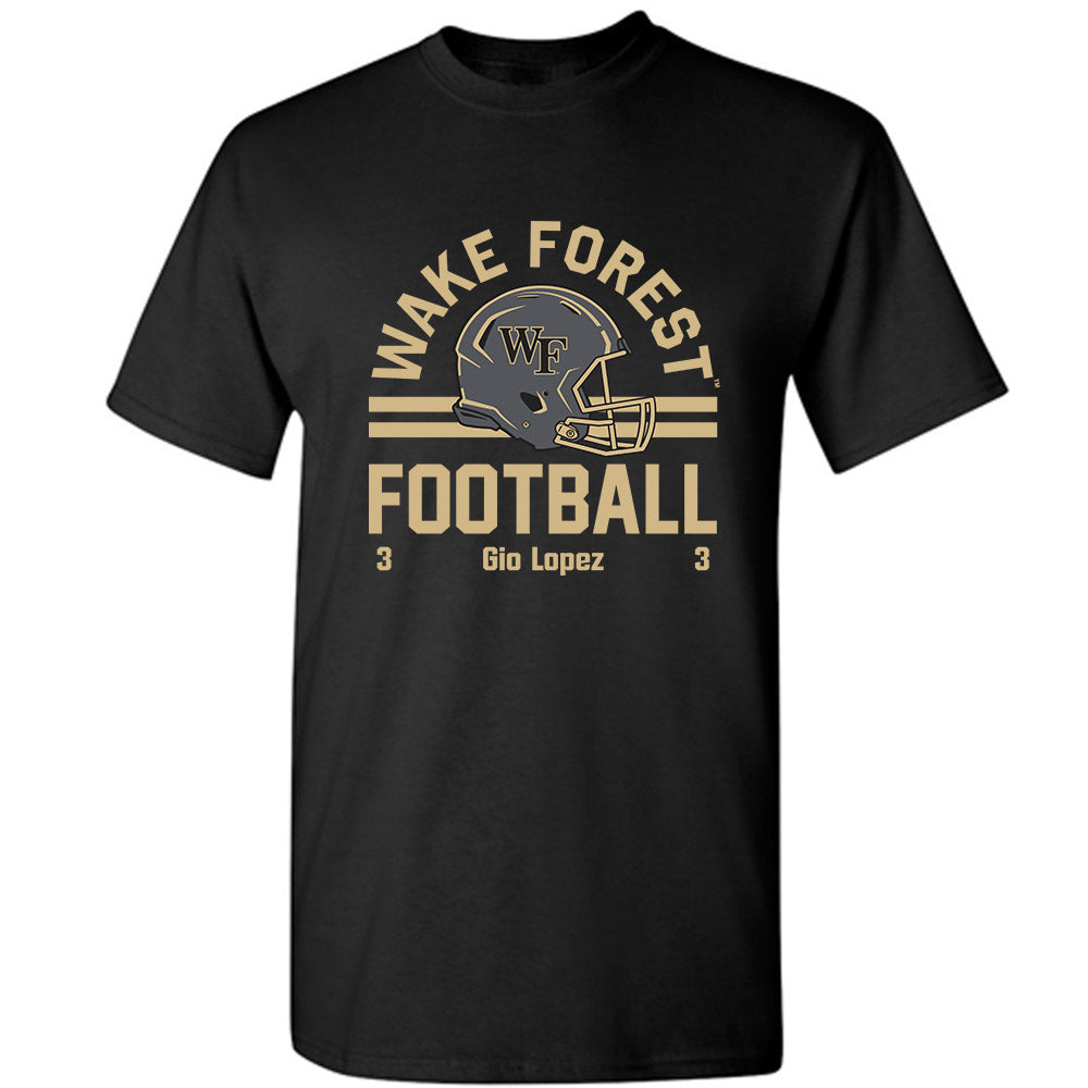 Wake Forest - NCAA Football : Gio Lopez - Classic Fashion Shersey T-Shirt-0