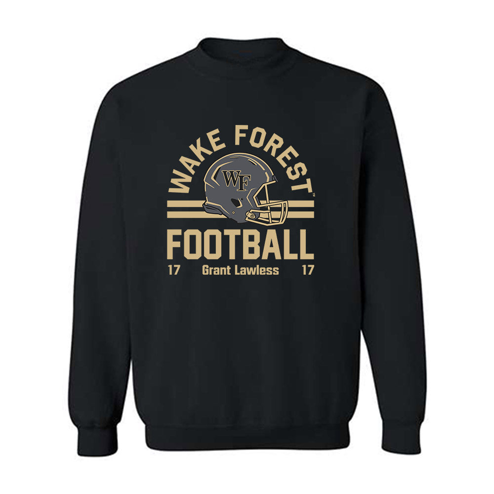 Wake Forest - NCAA Football : Grant Lawless - Classic Fashion Shersey Crewneck Sweatshirt-0