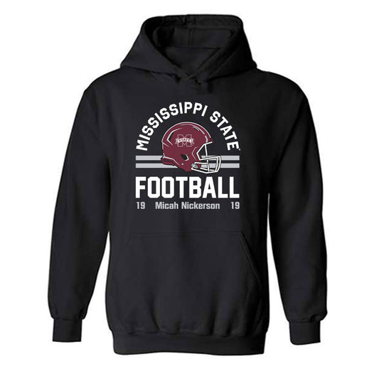 Mississippi State - NCAA Football : Micah Nickerson - Fashion Shersey Hooded Sweatshirt-0