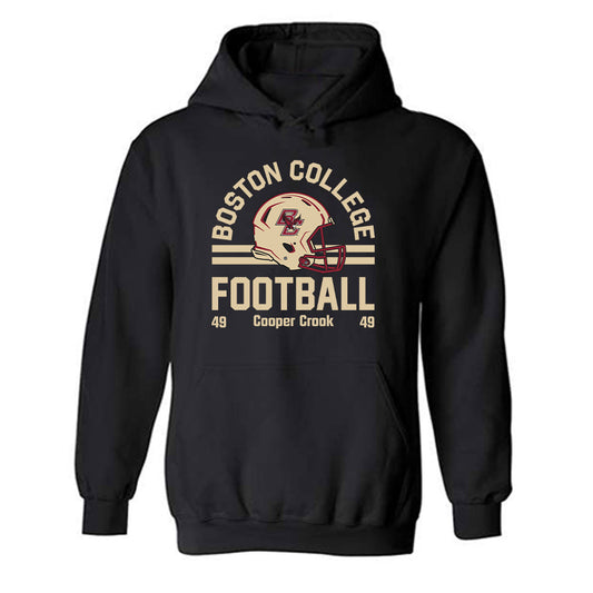 Boston College - NCAA Football : Cooper Crook - Fashion Shersey Hooded Sweatshirt-0
