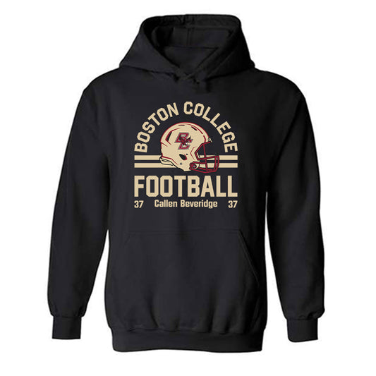 Boston College - NCAA Football : Callen Beveridge - Fashion Shersey Hooded Sweatshirt-0