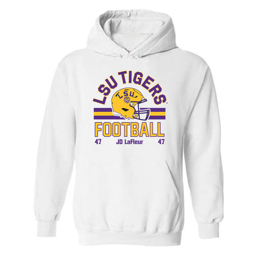 LSU - NCAA Football : JD LaFleur - Classic Fashion Shersey Hooded Sweatshirt-0