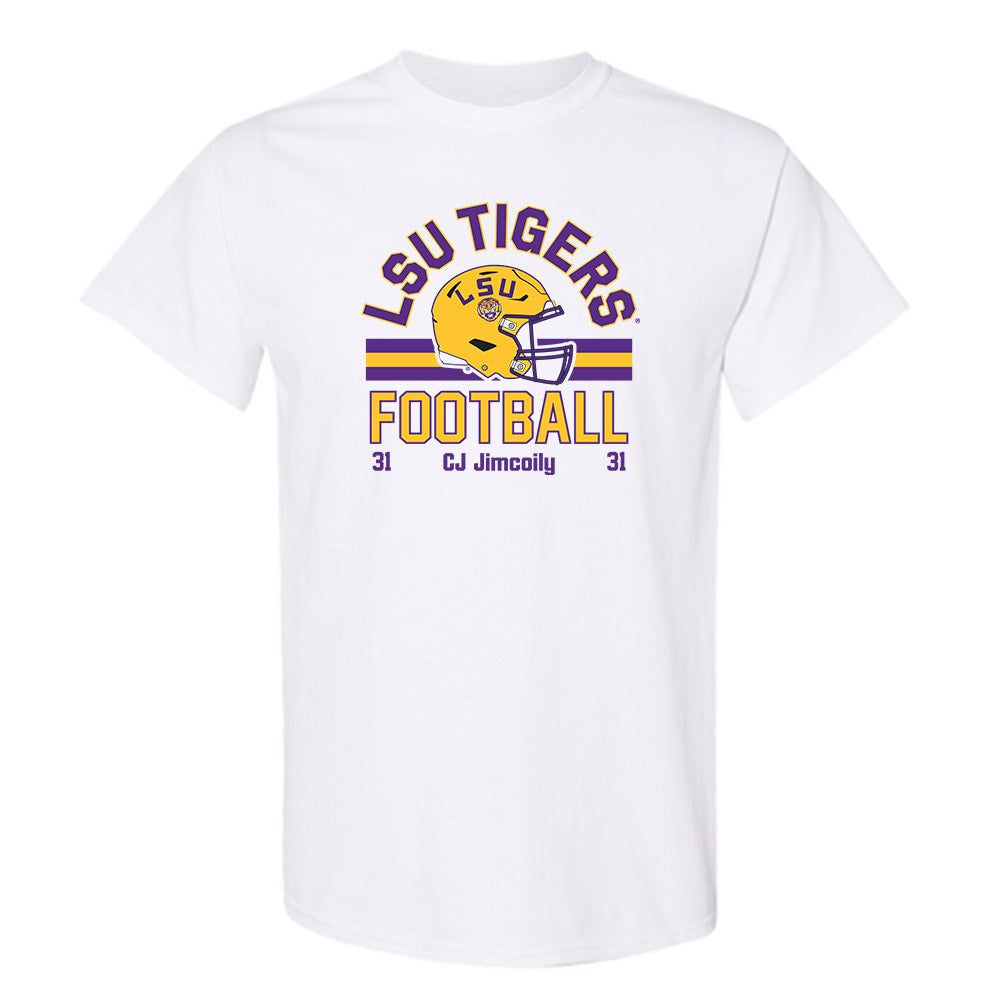 LSU - NCAA Football : CJ Jimcoily - Classic Fashion Shersey T-Shirt-0
