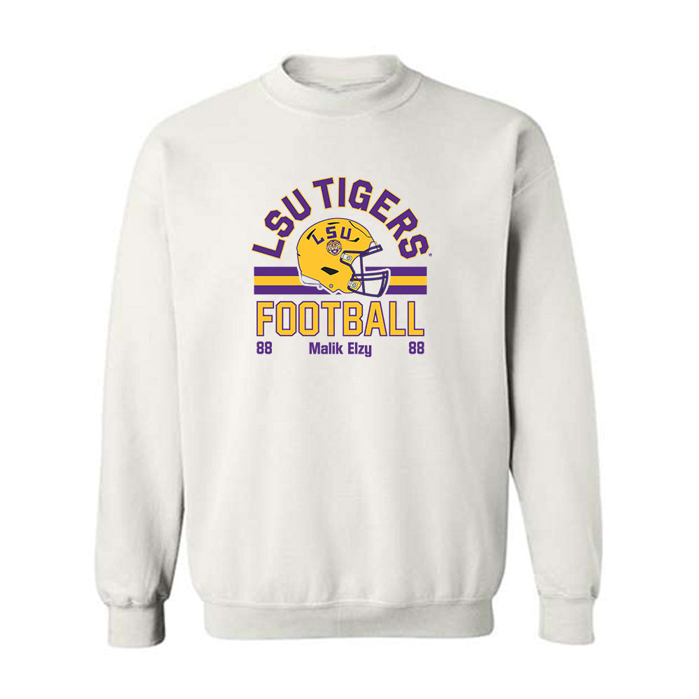 LSU - NCAA Football : Malik Elzy - Classic Fashion Shersey Crewneck Sweatshirt-0