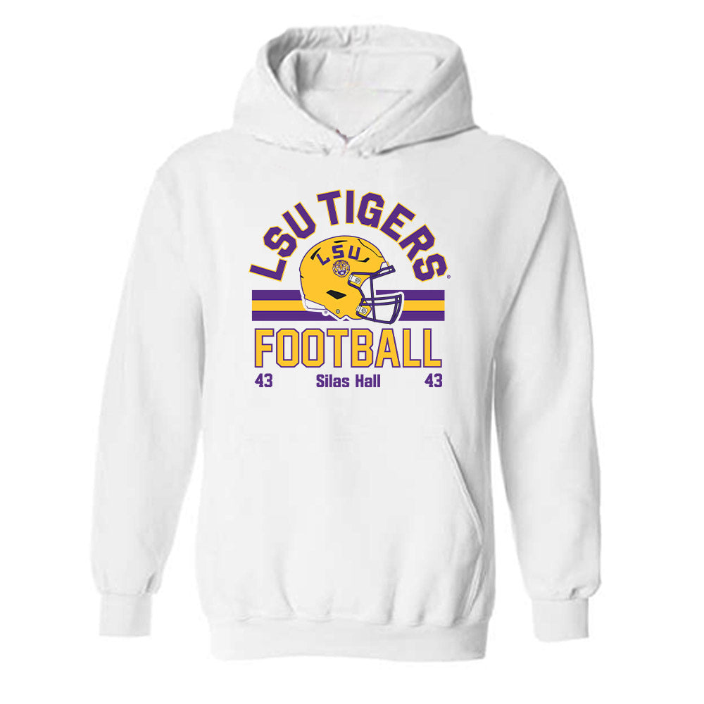 LSU - NCAA Football : Silas Hall - Classic Fashion Shersey Hooded Sweatshirt-0