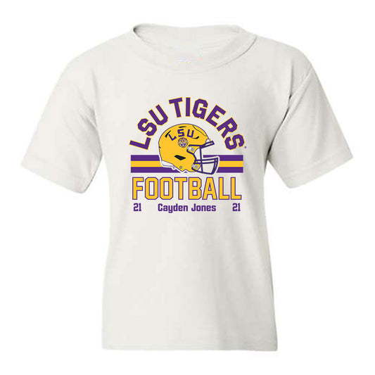 LSU - NCAA Football : Cayden Jones - Classic Fashion Shersey Youth T-Shirt-0