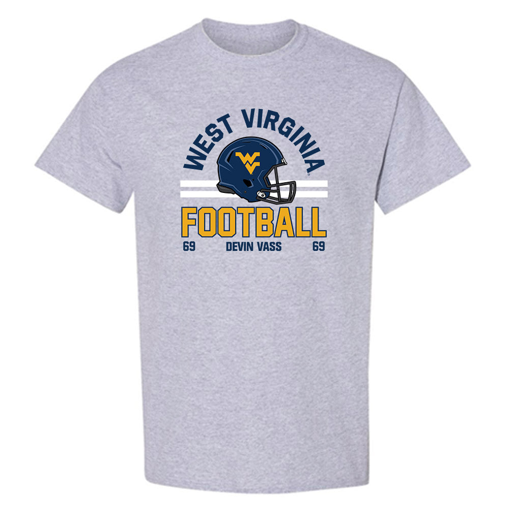 West Virginia - NCAA Football : Devin Vass - Classic Fashion Shersey T-Shirt-0