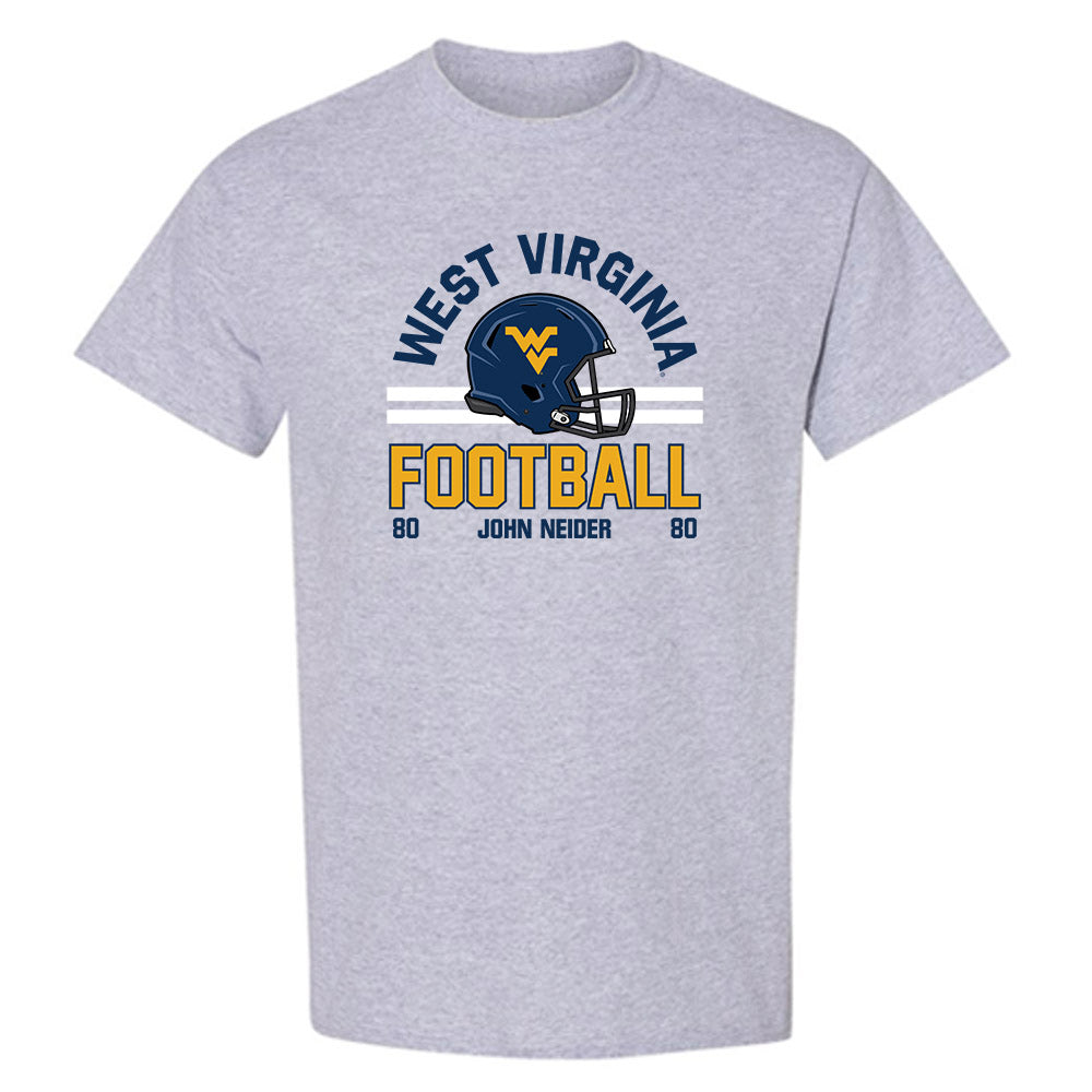 West Virginia - NCAA Football : John Neider - Classic Fashion Shersey T-Shirt-0