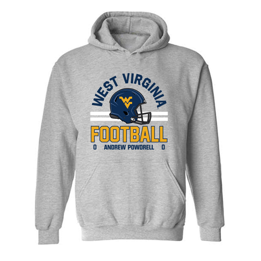 West Virginia - NCAA Football : Andrew Powdrell - Classic Fashion Shersey Hooded Sweatshirt-0