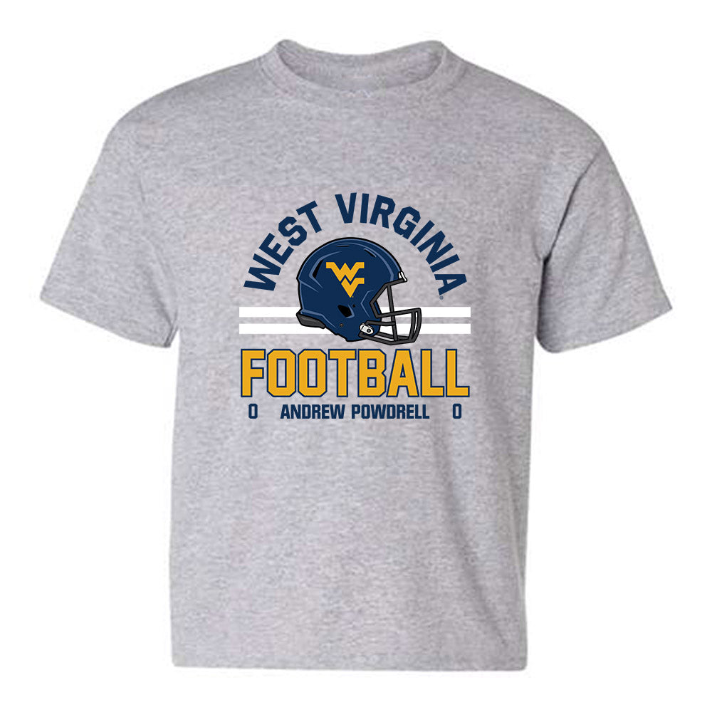 West Virginia - NCAA Football : Andrew Powdrell - Classic Fashion Shersey Youth T-Shirt-0