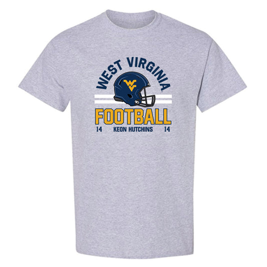West Virginia - NCAA Football : Keon Hutchins - Classic Fashion Shersey T-Shirt-0
