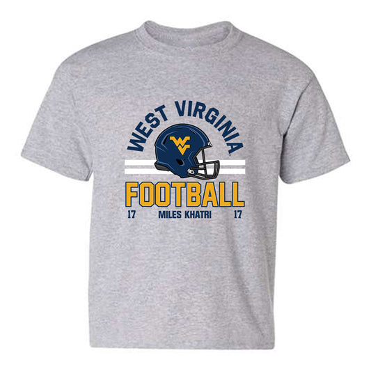 West Virginia - NCAA Football : Miles Khatri - Classic Fashion Shersey Youth T-Shirt-0