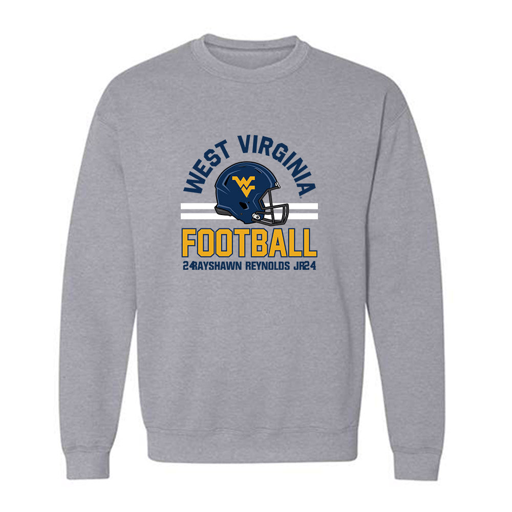 West Virginia - NCAA Football : Rayshawn Reynolds Jr. - Classic Fashion Shersey Crewneck Sweatshirt-0