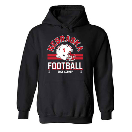Nebraska - NCAA Football : Bode Soukup - Fashion Shersey Hooded Sweatshirt-0