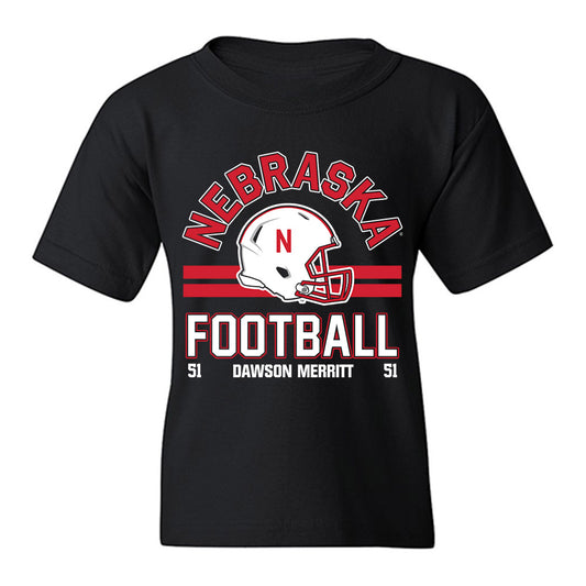 Nebraska - NCAA Football : Dawson Merritt - Fashion Shersey Youth T-Shirt-0