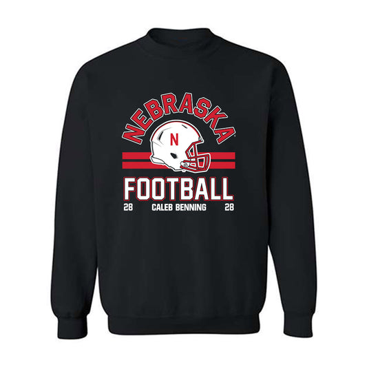 Nebraska - NCAA Football : Caleb Benning - Fashion Shersey Crewneck Sweatshirt-0