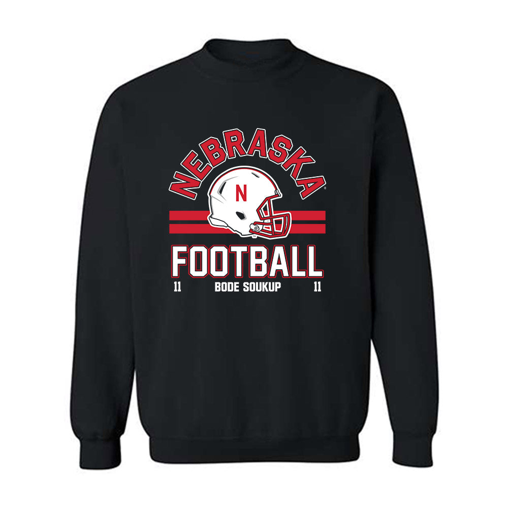 Nebraska - NCAA Football : Bode Soukup - Fashion Shersey Crewneck Sweatshirt-0