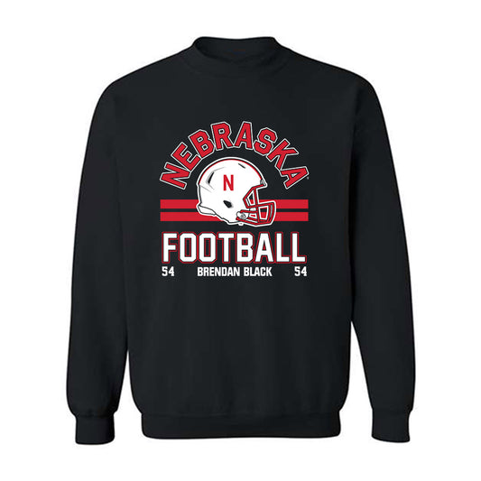 Nebraska - NCAA Football : Brendan Black - Fashion Shersey Crewneck Sweatshirt-0