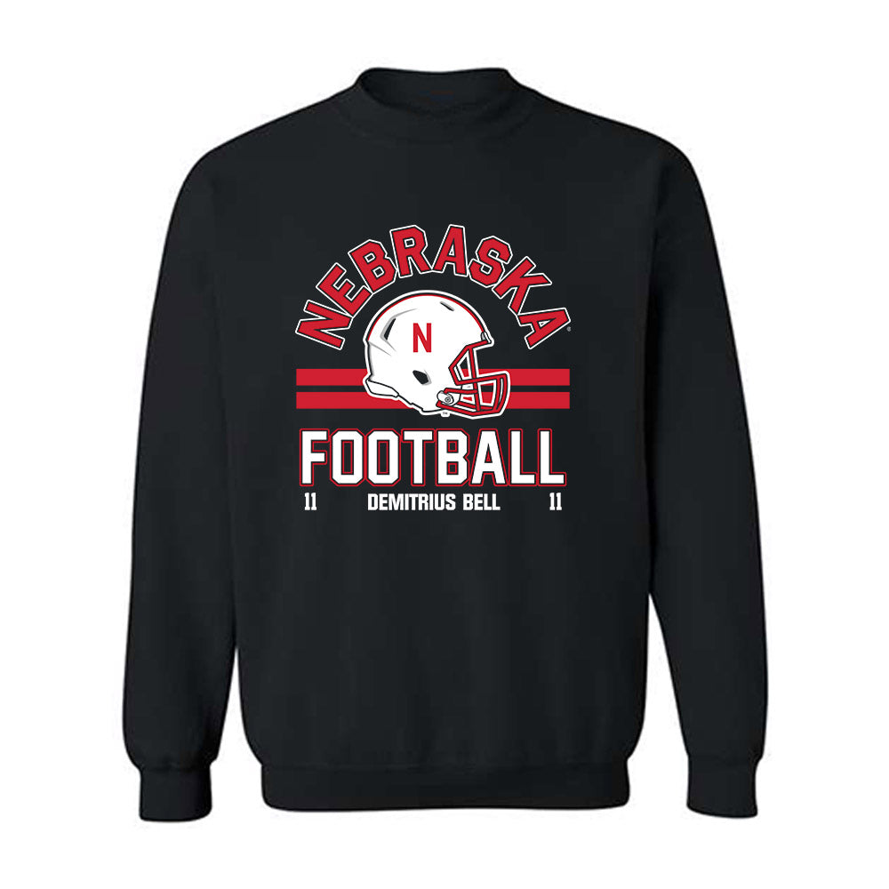 Nebraska - NCAA Football : Demitrius Bell - Fashion Shersey Crewneck Sweatshirt-0