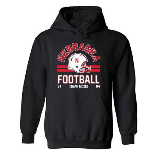 Nebraska - NCAA Football : Isaiah Mozee - Fashion Shersey Hooded Sweatshirt-0