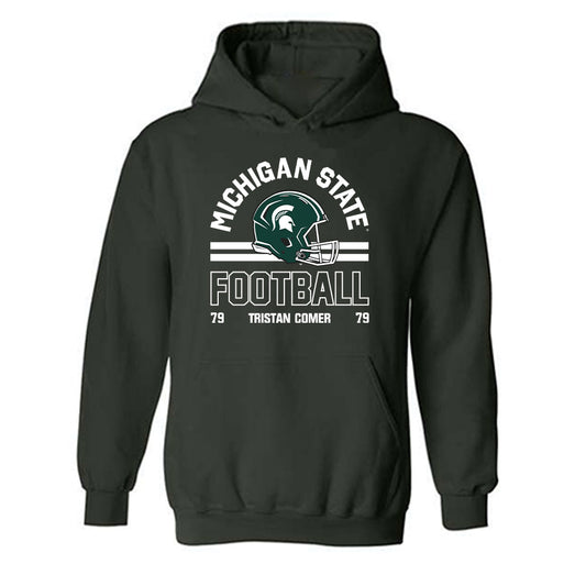 Michigan State - NCAA Football : Tristan Comer - Classic Fashion Shersey Hooded Sweatshirt-0