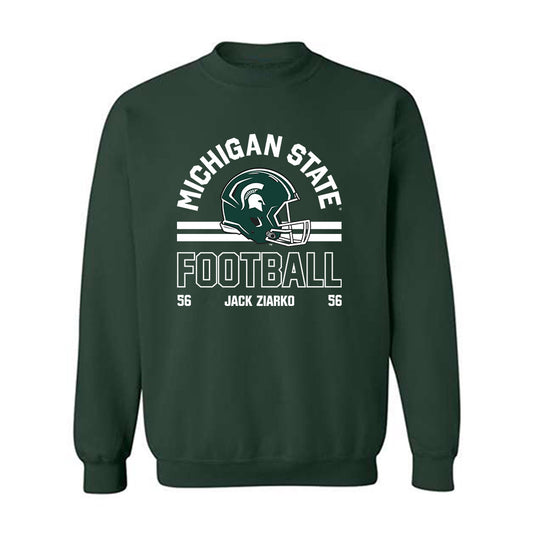 Michigan State - NCAA Football : Jack Ziarko - Classic Fashion Shersey Crewneck Sweatshirt-0