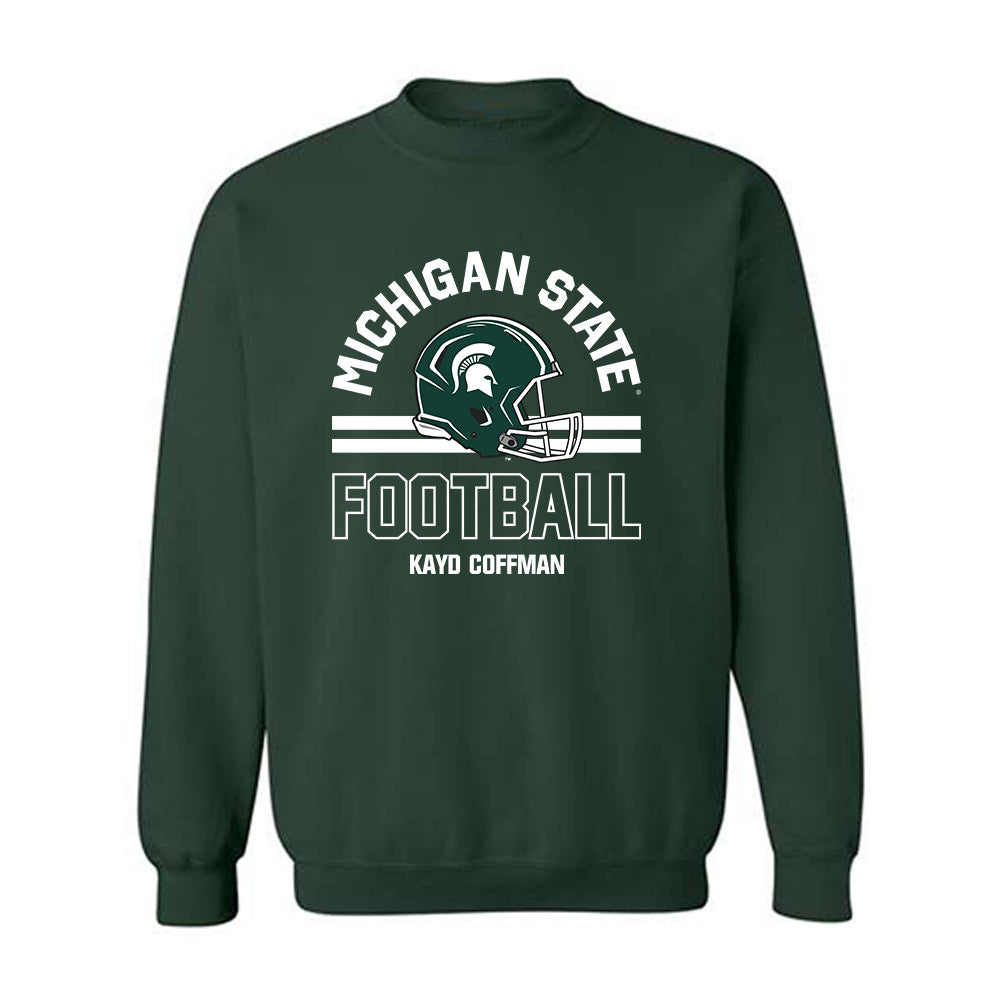 Michigan State - NCAA Football : Kayd Coffman - Classic Fashion Shersey Crewneck Sweatshirt-0