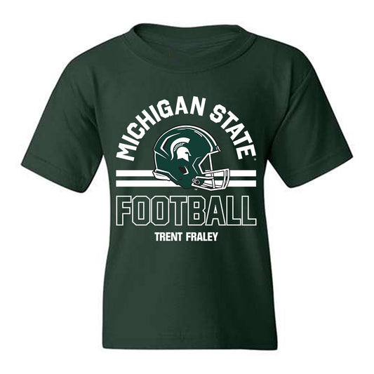 Michigan State - NCAA Football : Trent Fraley - Classic Fashion Shersey Youth T-Shirt-0