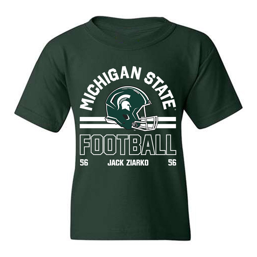 Michigan State - NCAA Football : Jack Ziarko - Classic Fashion Shersey Youth T-Shirt-0