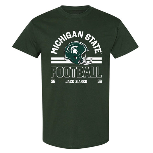 Michigan State - NCAA Football : Jack Ziarko - Classic Fashion Shersey T-Shirt-0