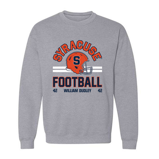 Syracuse - NCAA Football : William Dudley - Classic Fashion Shersey Crewneck Sweatshirt-0