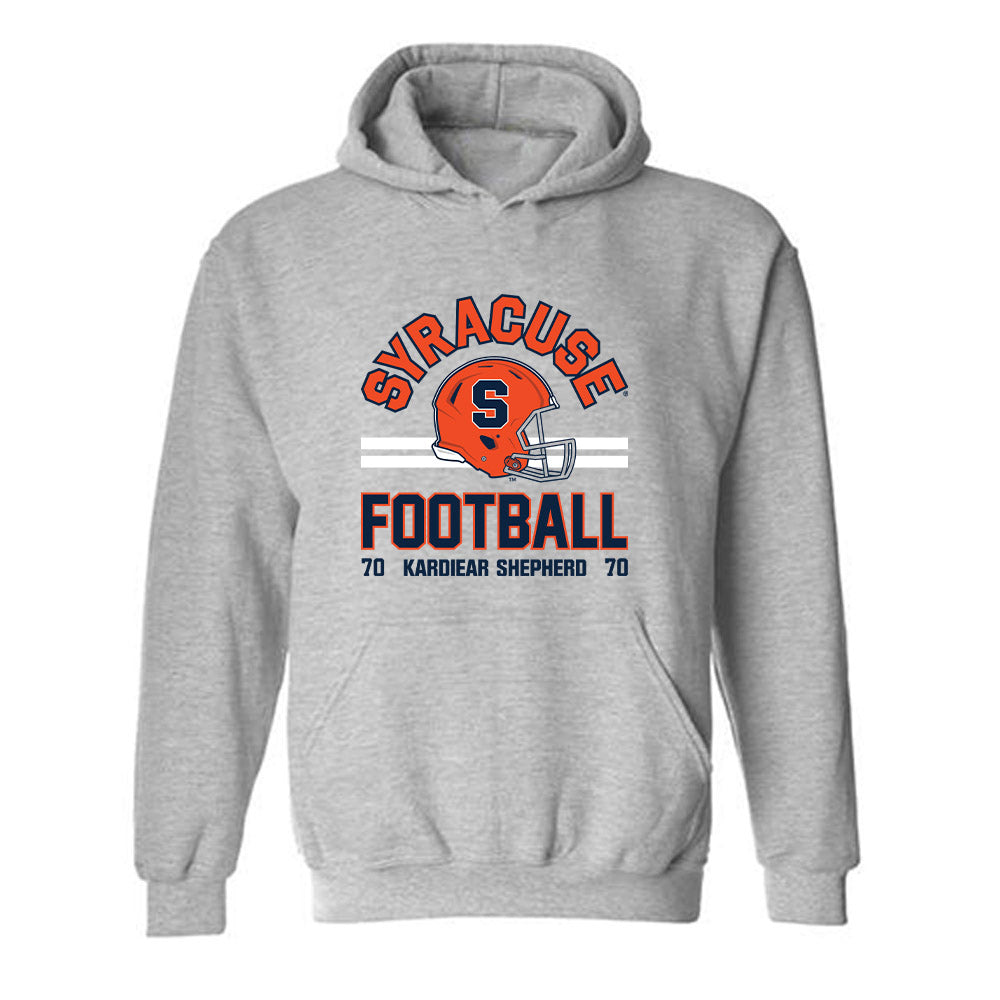 Syracuse - NCAA Football : Kardiear Shepherd - Sport Shersey Hooded Sweatshirt-0