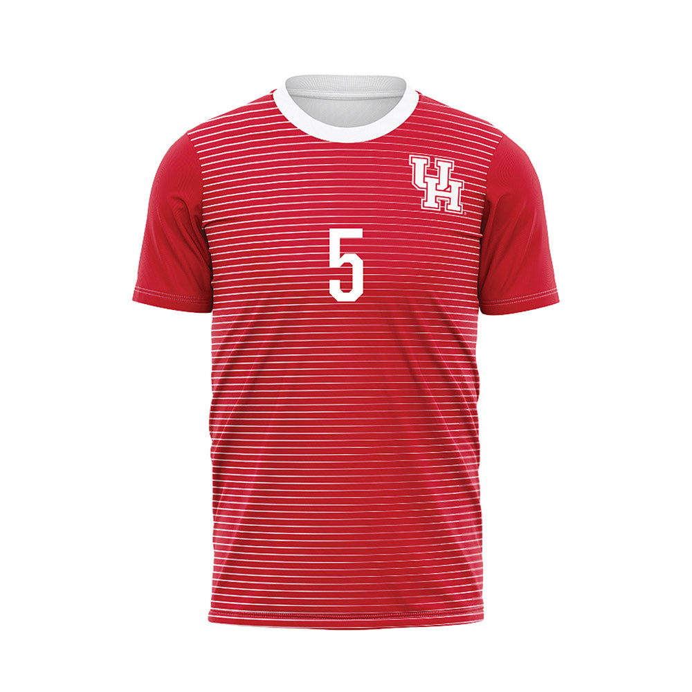 Houston - NCAA Women's Soccer : Jocelyn Chinea - Red Soccer Jersey-0