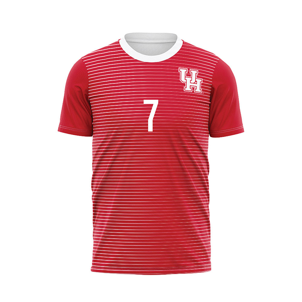Houston - NCAA Women's Soccer : Danielle Shannon - Red Soccer Jersey-0