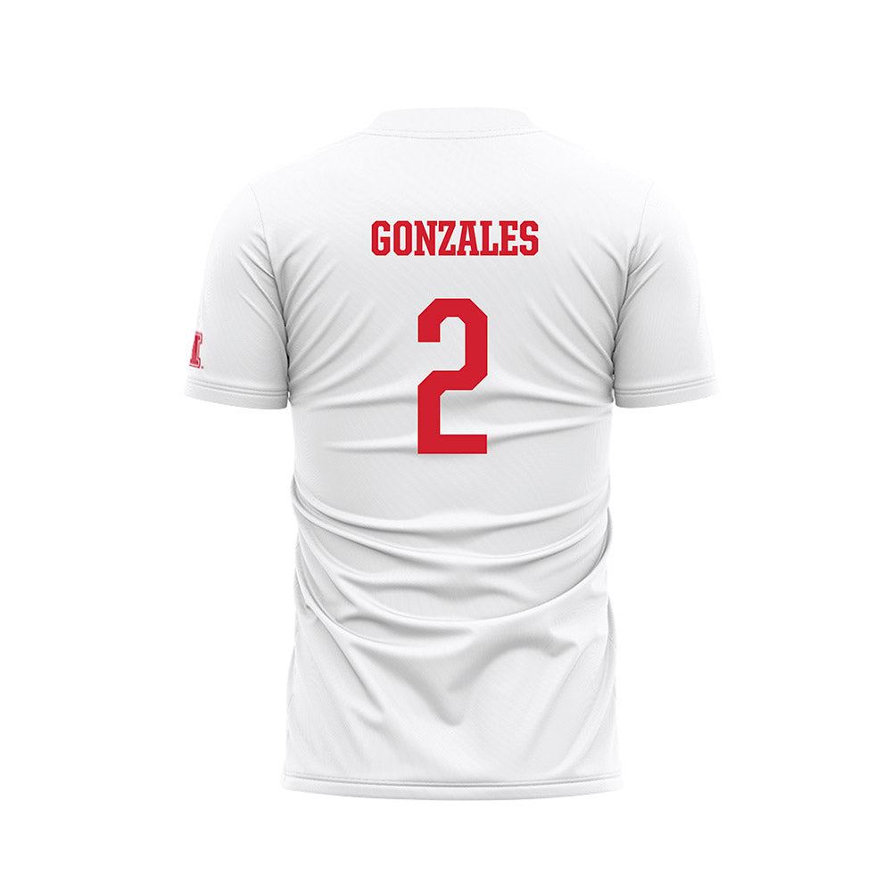 Houston - NCAA Women's Soccer : Laney Gonzales - White Soccer Jersey-1