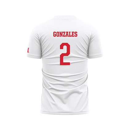 Houston - NCAA Women's Soccer : Laney Gonzales - White Soccer Jersey-1