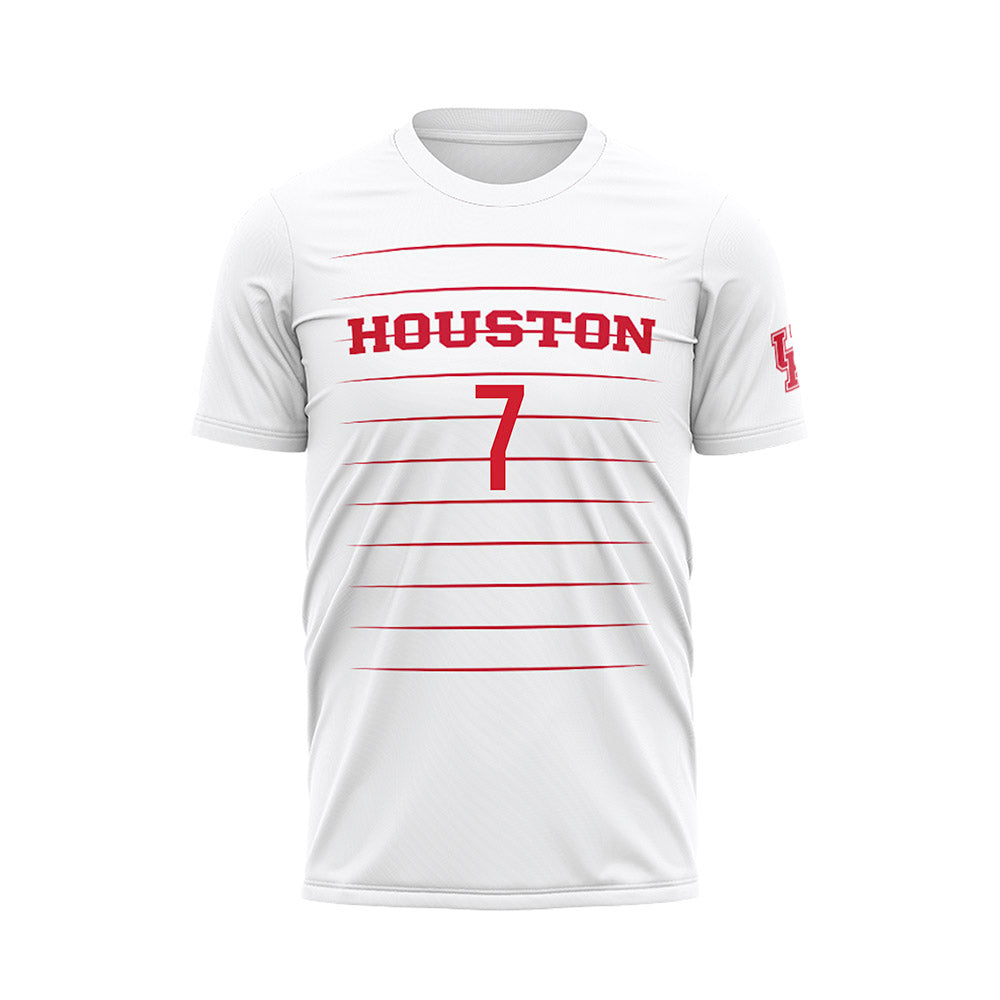 Houston - NCAA Women's Soccer : Danielle Shannon - White Soccer Jersey-0
