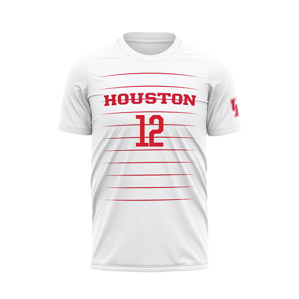Houston - NCAA Women's Soccer : Nadia Ortiz - White Soccer Jersey-0