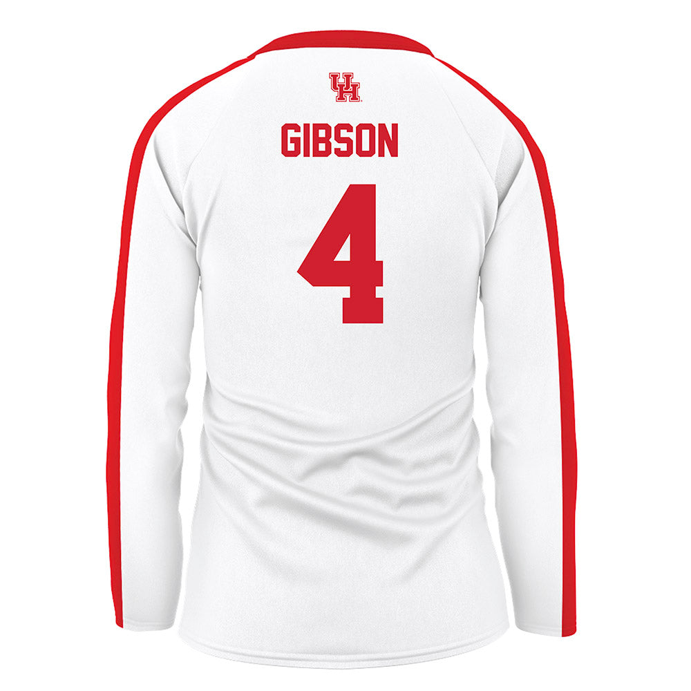 Houston - NCAA Women's Volleyball : Daryl Gibson - White Volleyball Jersey-1