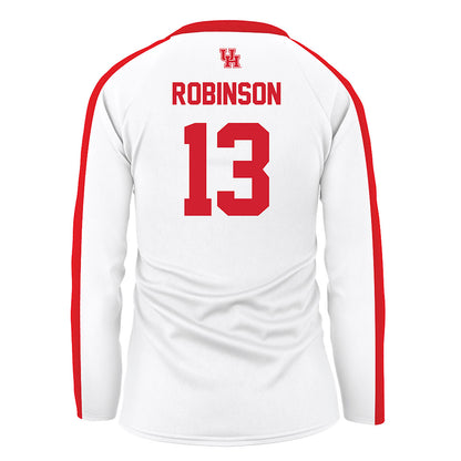 Houston - NCAA Women's Volleyball : Leah Robinson - White Volleyball Jersey-1