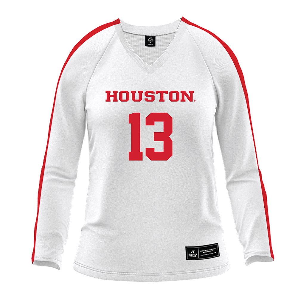 Houston - NCAA Women's Volleyball : Leah Robinson - White Volleyball Jersey-0