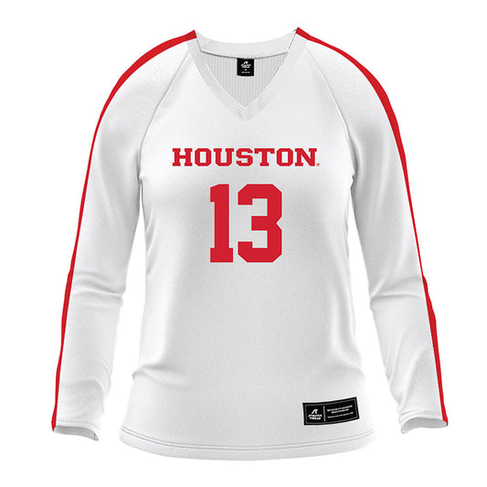 Houston - NCAA Women's Volleyball : Leah Robinson - White Volleyball Jersey-0